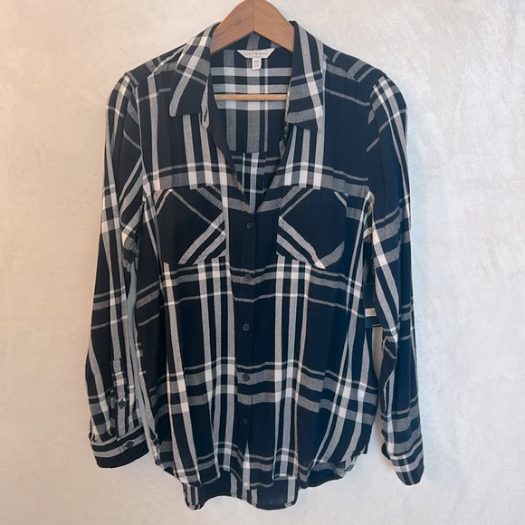 Lucky Brand Cloud Plaid Flannel Shirt - Picture 13 of 13